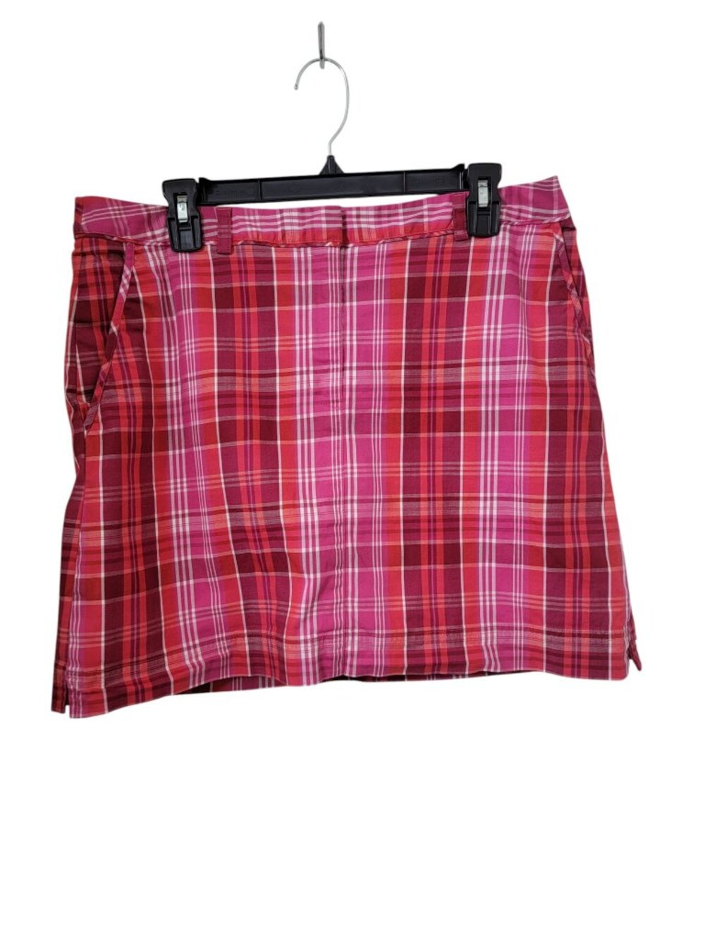 Liz Claiborne Golf Size 12 Hot Pink Plaid Golf, Pickleball, Tennis Skort
